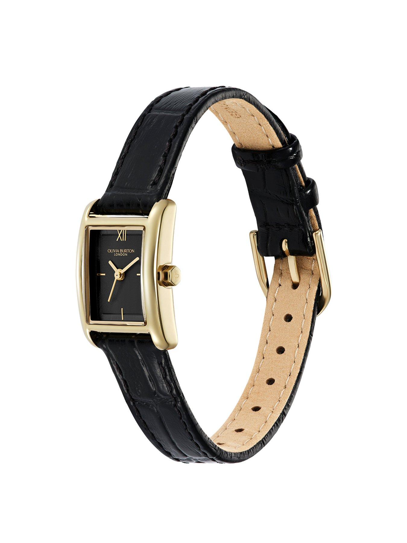 Image 2 of 7 of Olivia Burton 16x24mm Petit Grove Croc Leather Strap Watch