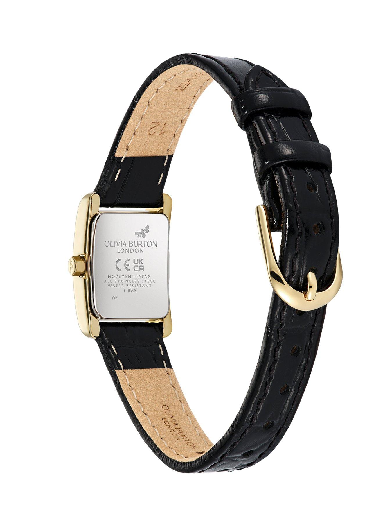 Image 3 of 7 of Olivia Burton 16x24mm Petit Grove Croc Leather Strap Watch