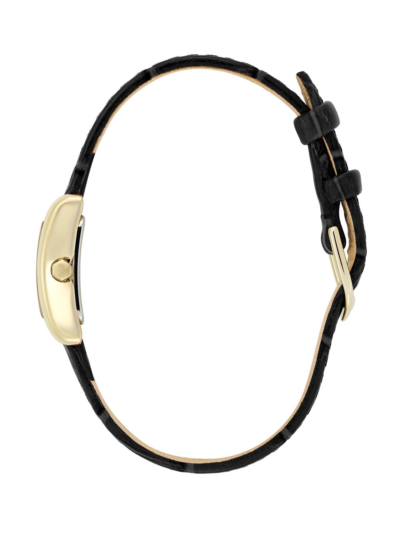 Image 4 of 7 of Olivia Burton 16x24mm Petit Grove Croc Leather Strap Watch