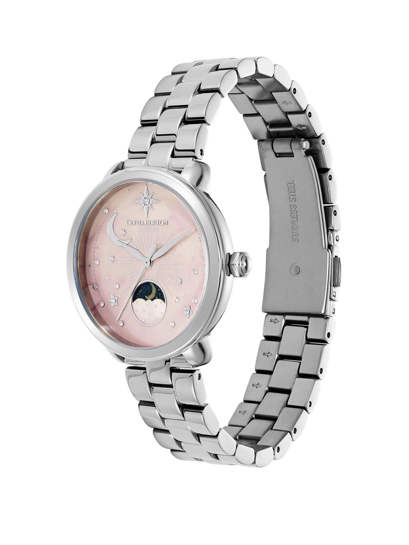 Image 2 of 8 of Olivia Burton Olivia Burton 34mm Moonphase Stainless Steel Watch