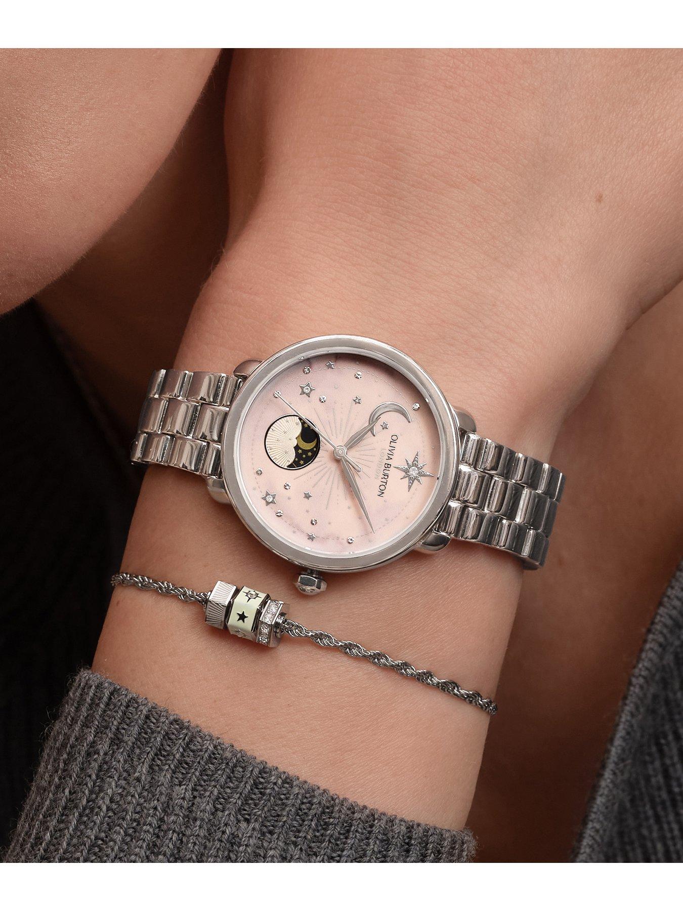 Image 6 of 8 of Olivia Burton Olivia Burton 34mm Moonphase Stainless Steel Watch