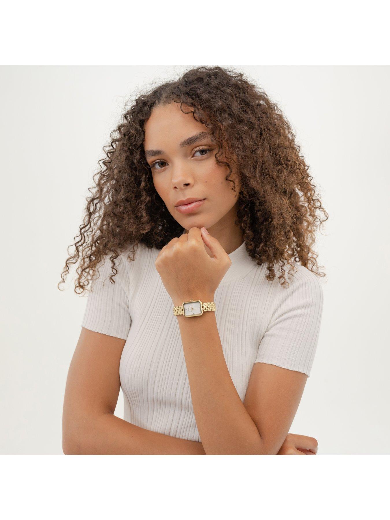 Image 3 of 6 of HUGO Light Gold IP Cosy Bracelet Watch