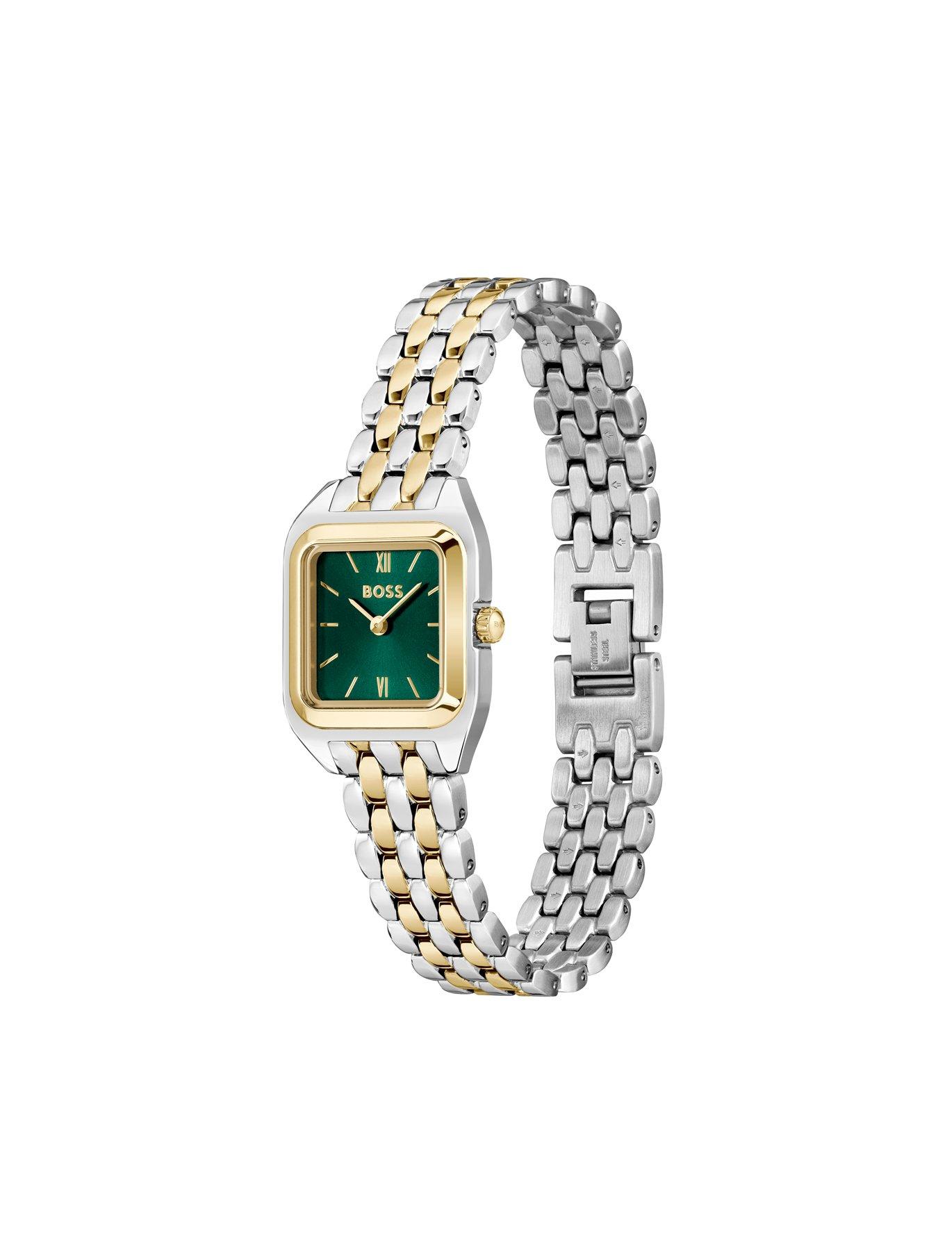 Image 2 of 7 of BOSS Ladies Mae Petite Soft Square Two Tone Bracelet Watch - Multi