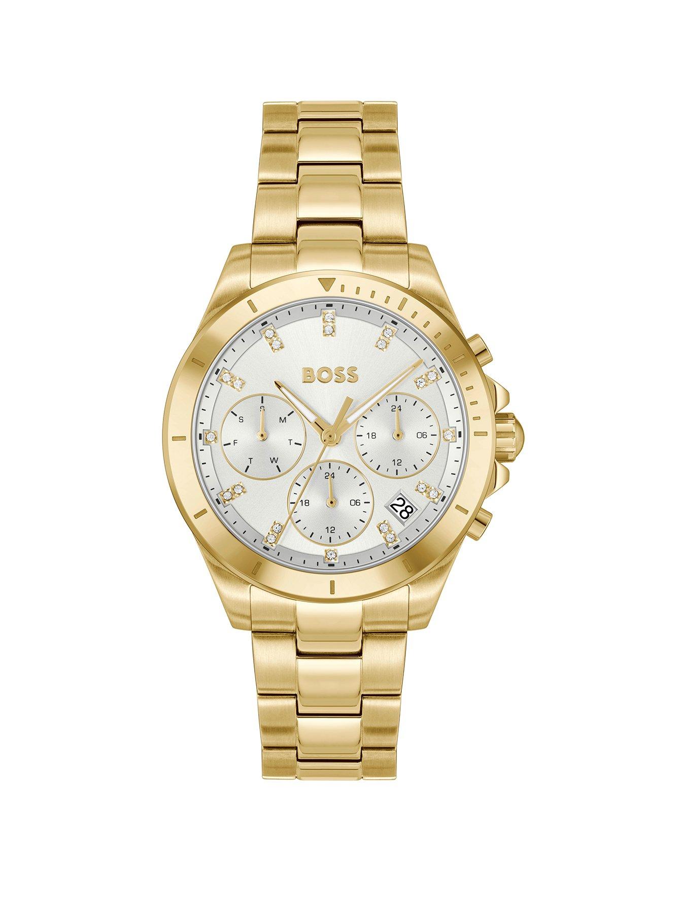 Image 1 of 7 of BOSS Ladies Alley Sport Lux Ip Bracelet Watch - Light Gold