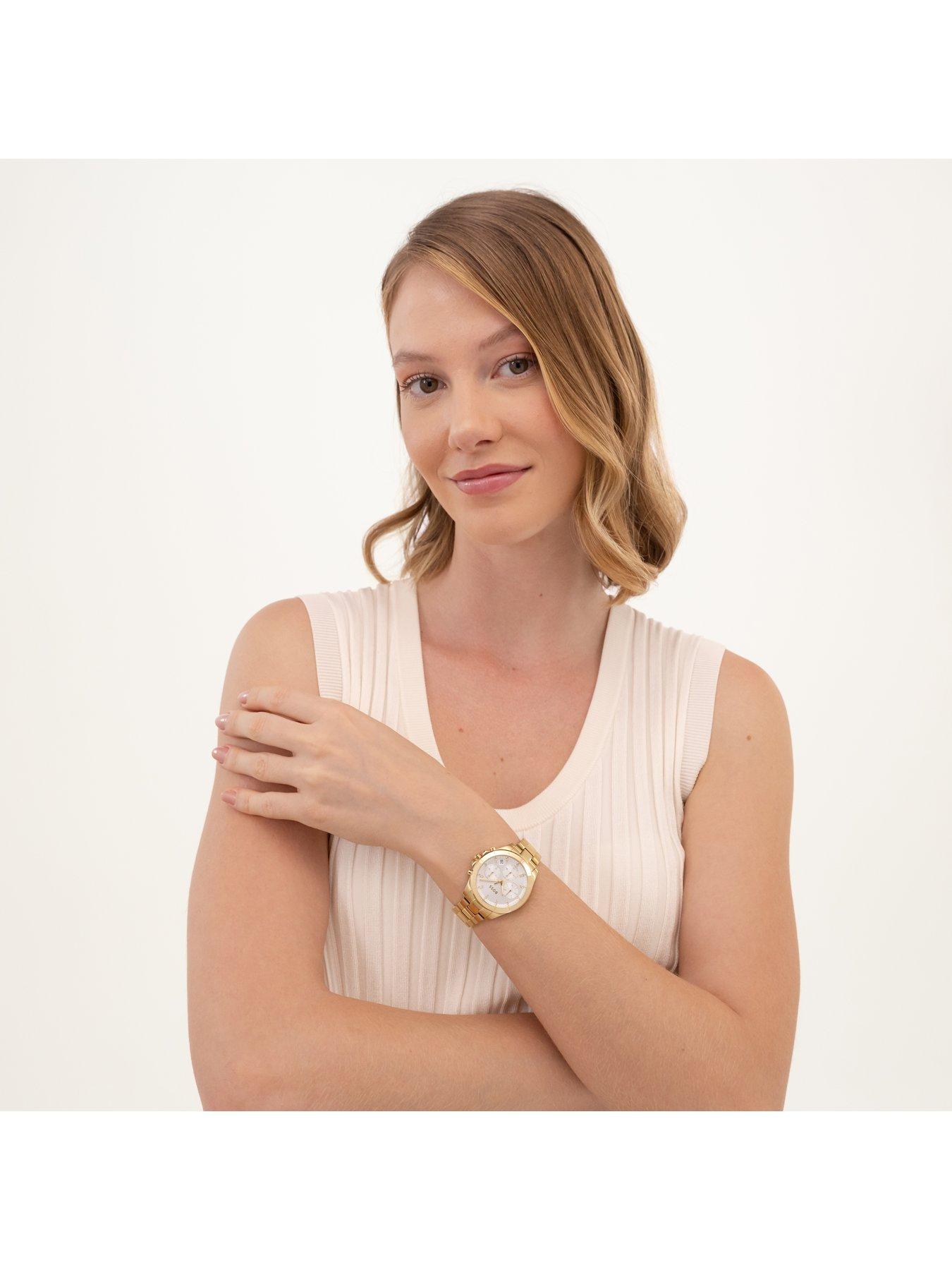 Image 4 of 7 of BOSS Ladies Alley Sport Lux Ip Bracelet Watch - Light Gold