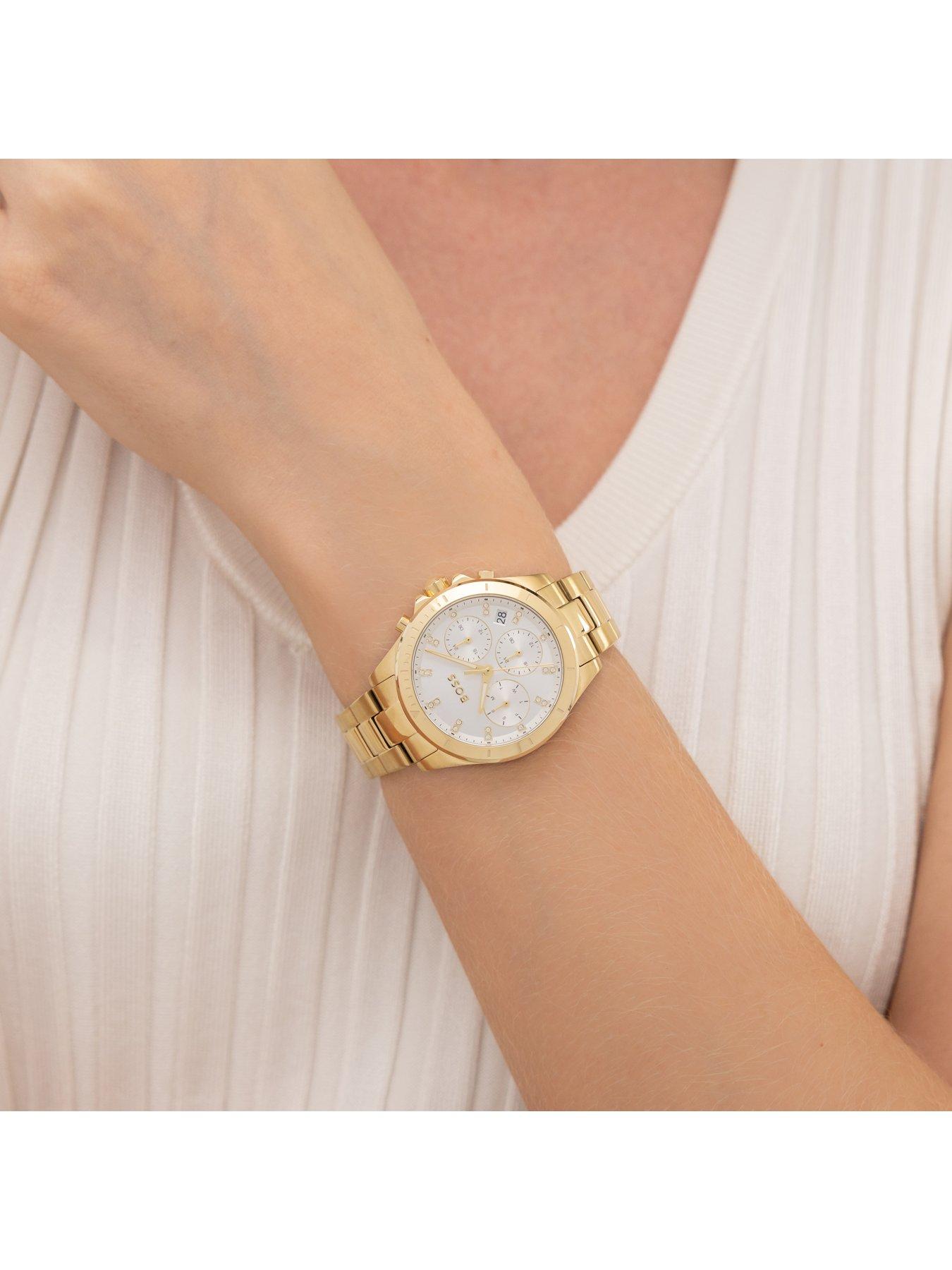 Image 5 of 7 of BOSS Ladies Alley Sport Lux Ip Bracelet Watch - Light Gold