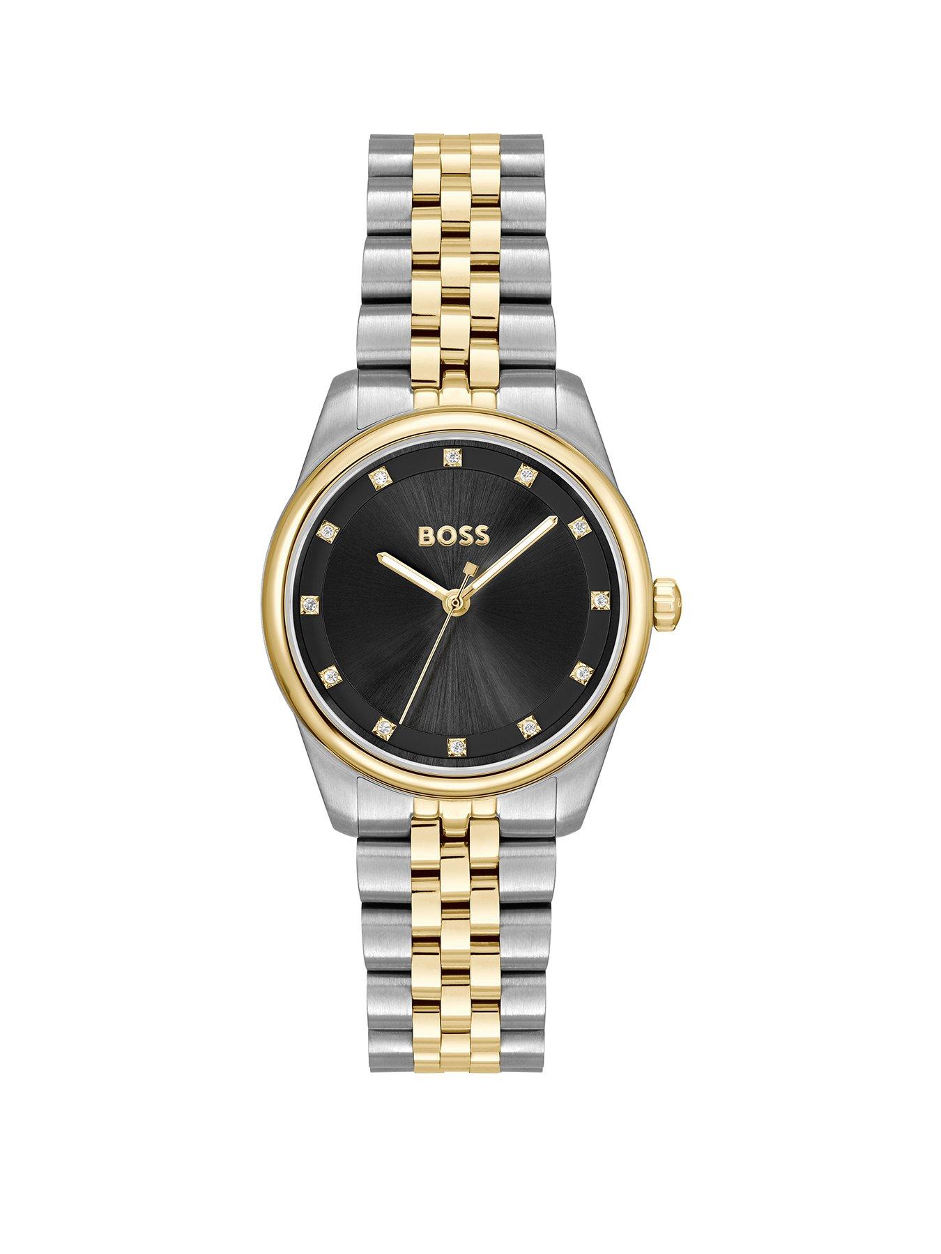 Boss Ladies Graceful Precious Stainless Steel Bracelet Watch - Multi