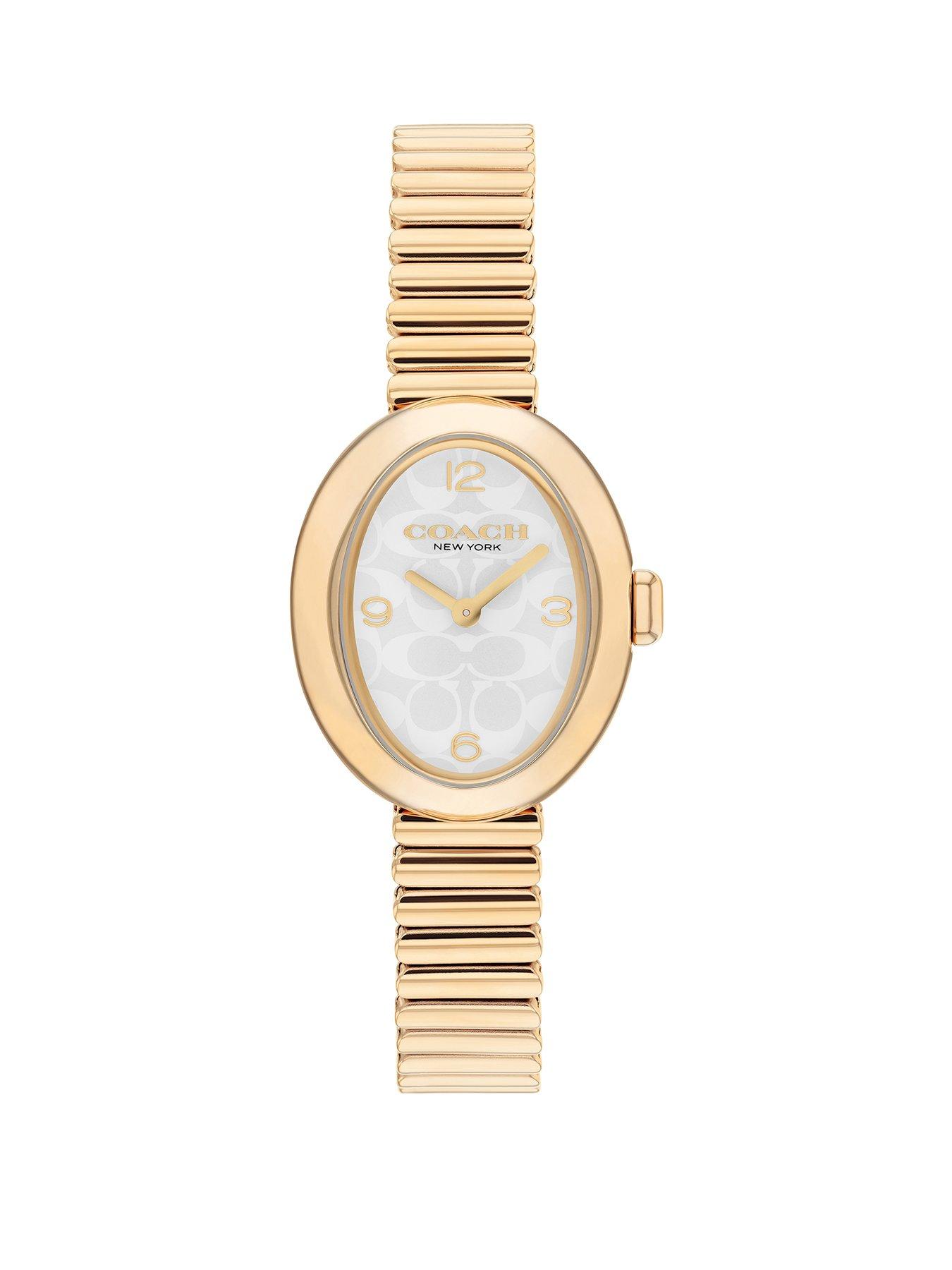 Image 1 of 5 of COACH Coach Ladies Sammy Gold IP Stretch Bracelet Watch