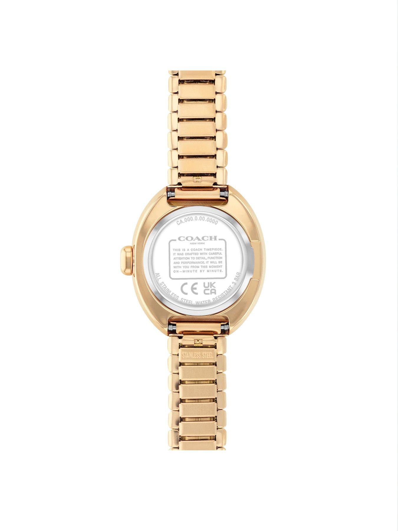 Image 3 of 5 of COACH Coach Ladies Sammy Gold IP Stretch Bracelet Watch