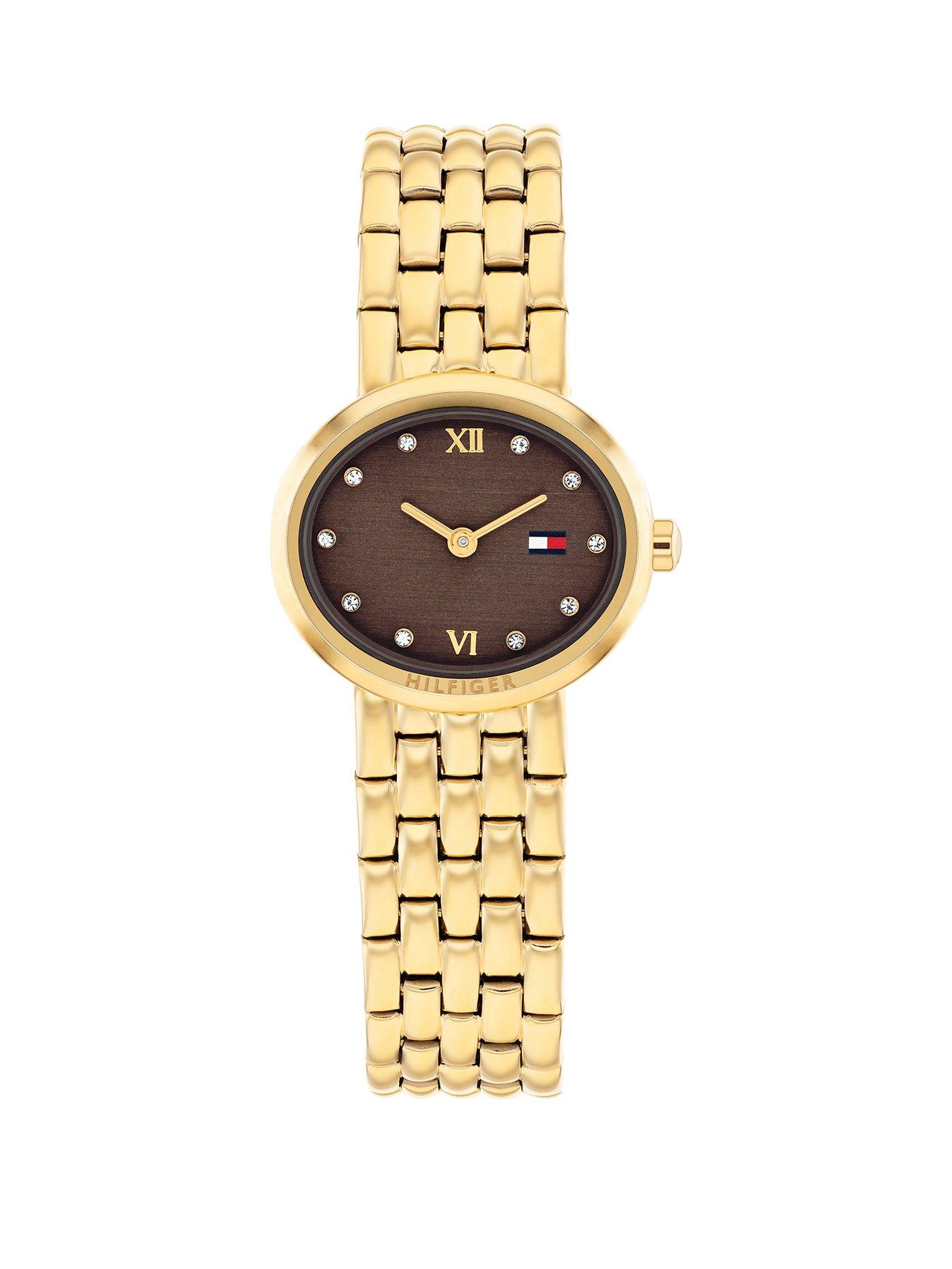 Tommy Hilfiger Women's Gold-Plated Bracelet Watch