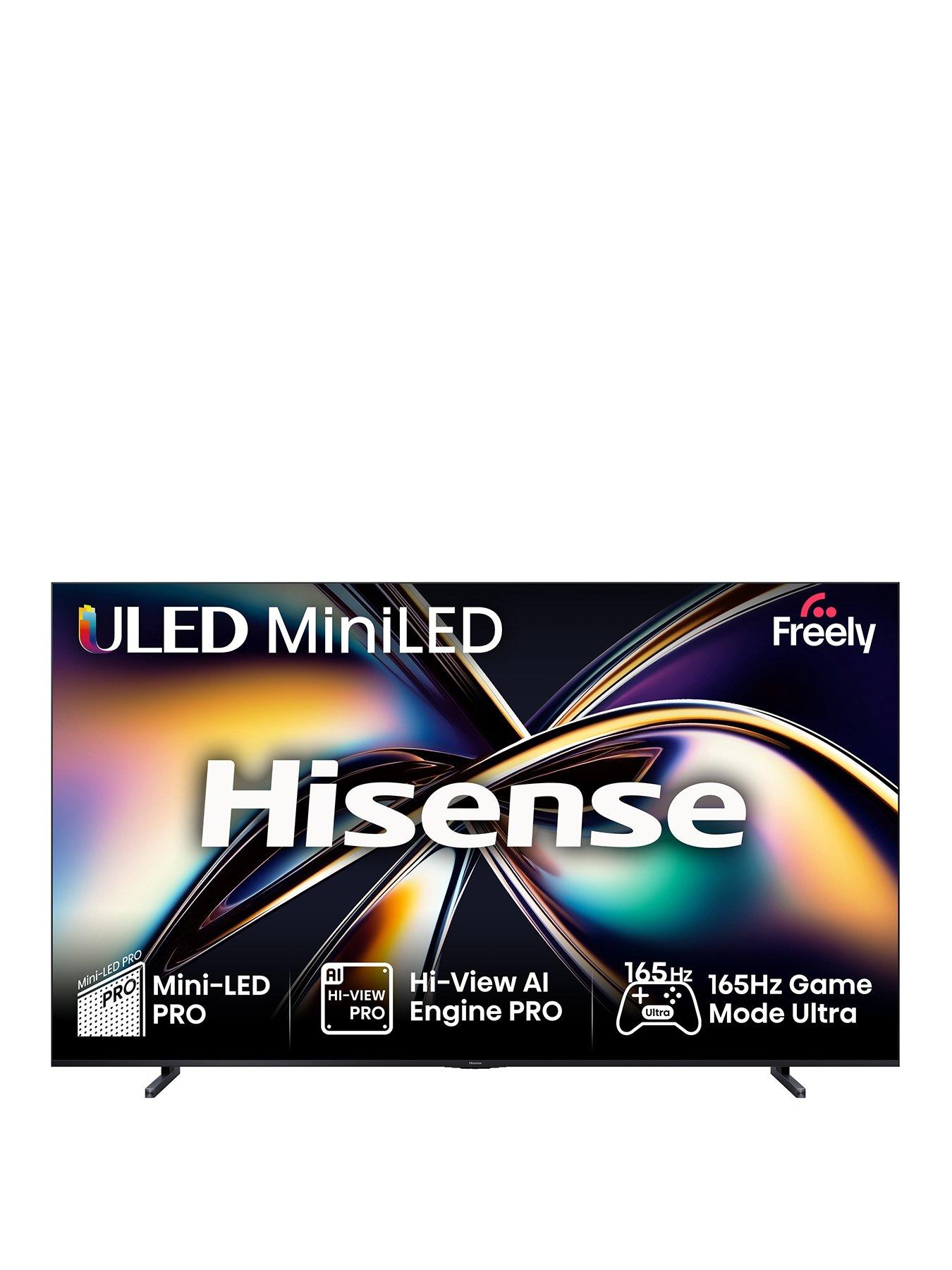 Hisense 100" 100U8QTUK MiniLED 165Hz Smart AI TV with Freely