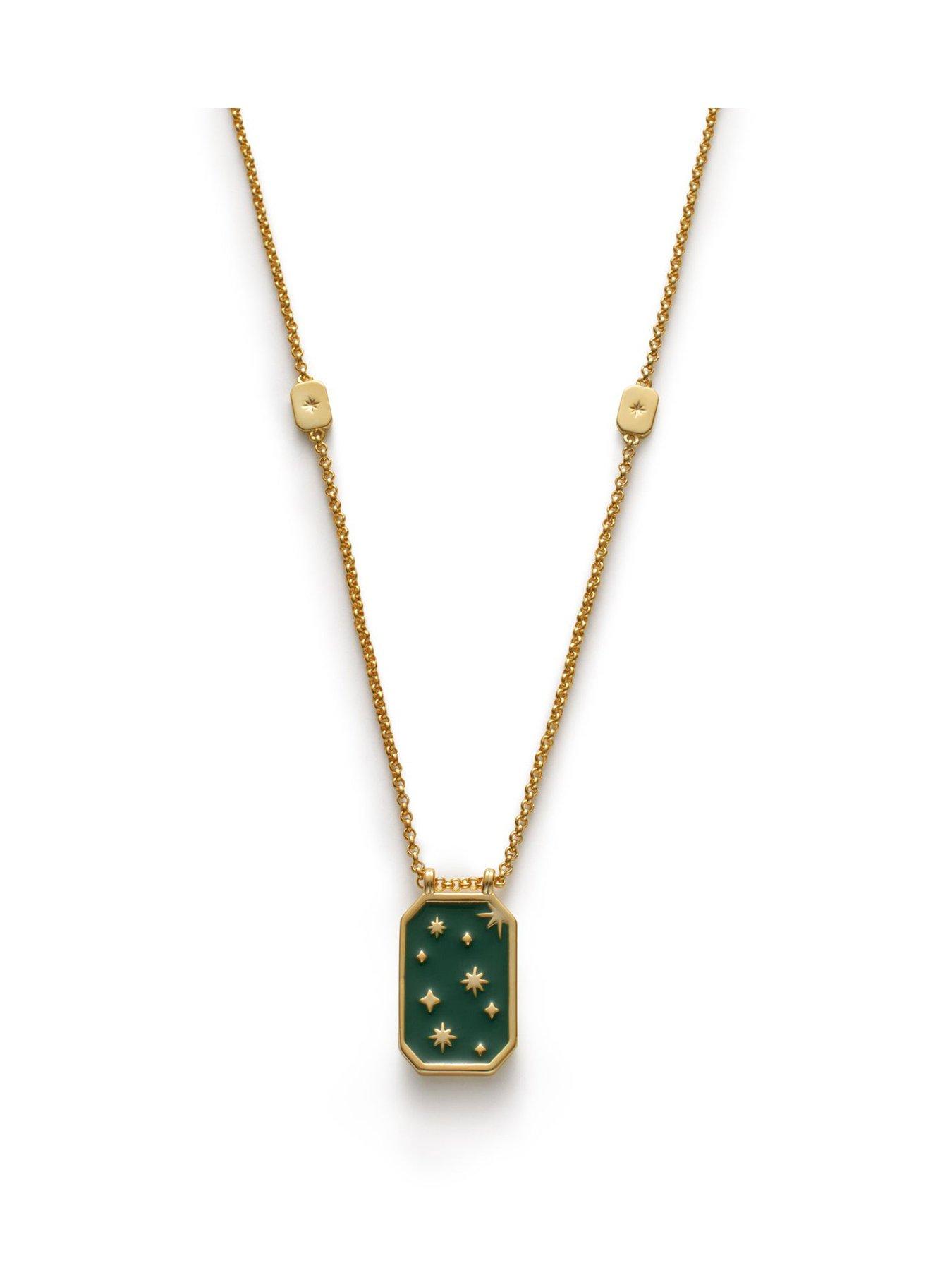 katie-loxton-elpha-necklace-gold-coated-45cm-5cm-extenderfront