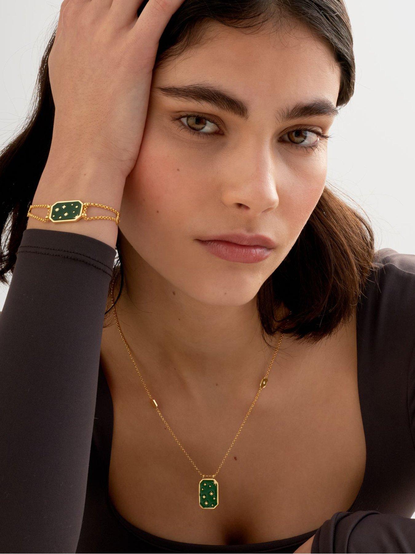 katie-loxton-elpha-necklace-gold-coated-45cm-5cm-extenderstillFront