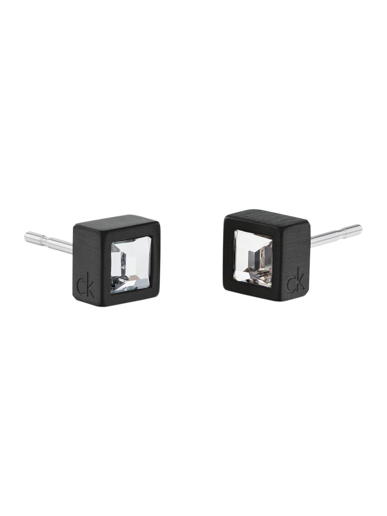calvin-klein-mens-ck-essential-links-black-ip-earringsstillFront