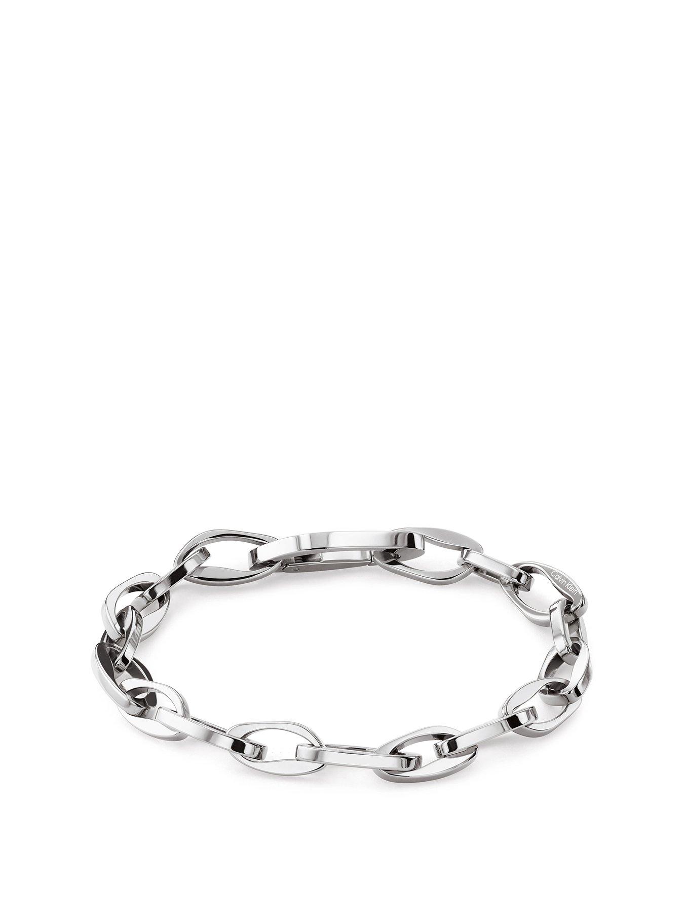 Calvin Klein Women's Ck Harmonious Connection Stainless Steel Bracelet - Silver