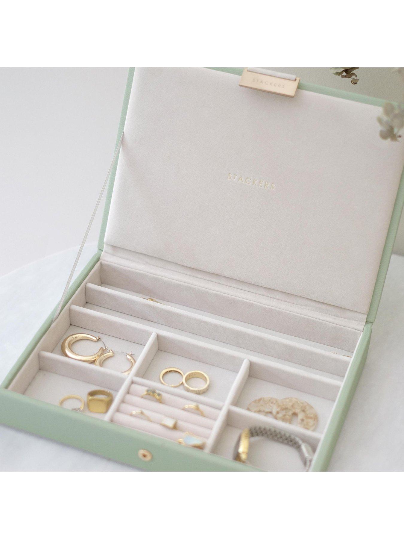 Image 2 of 3 of Stackers Classic Jewellery Box Lid - Sage Green