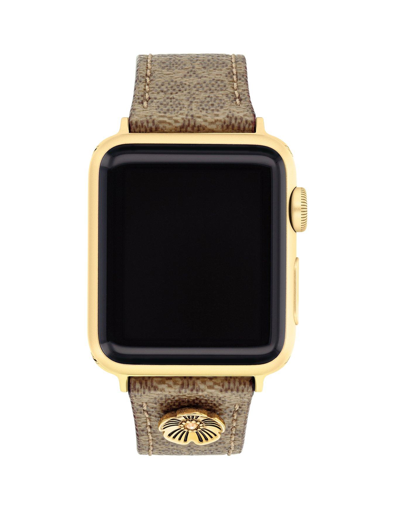 COACH Ladies Signature Canvas Apple Watch Strap