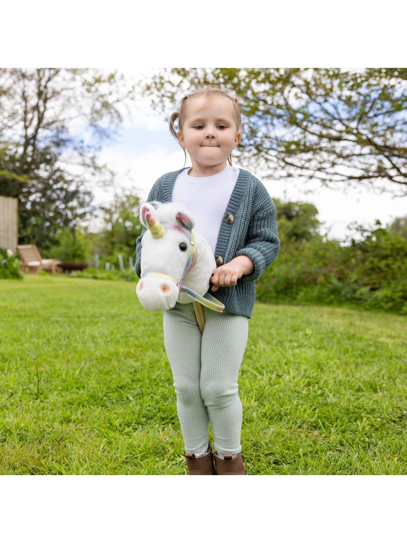 Image 2 of 7 of Toyrific 39" Unicorn Hobby Horse with Sounds