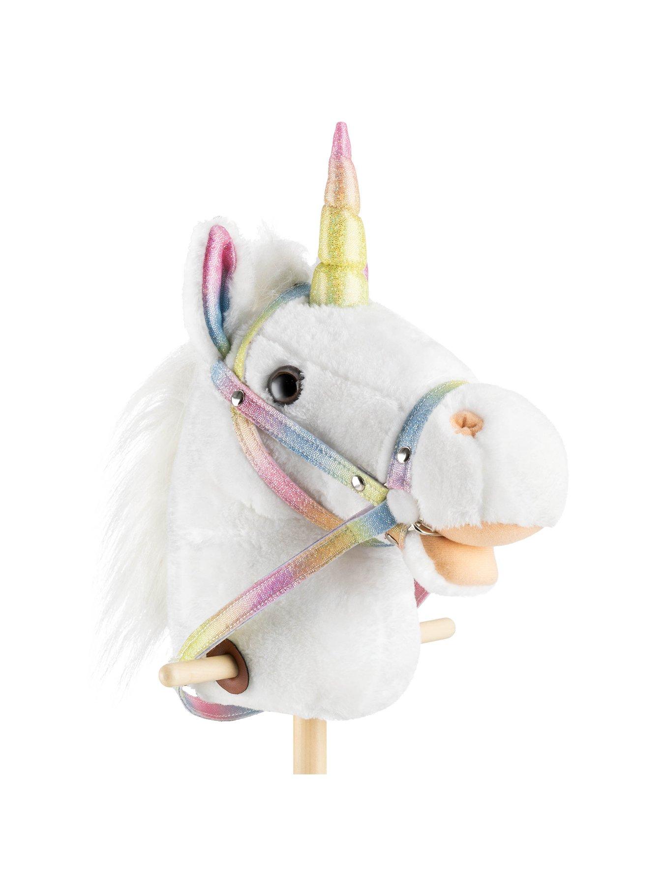 Image 3 of 7 of Toyrific 39" Unicorn Hobby Horse with Sounds