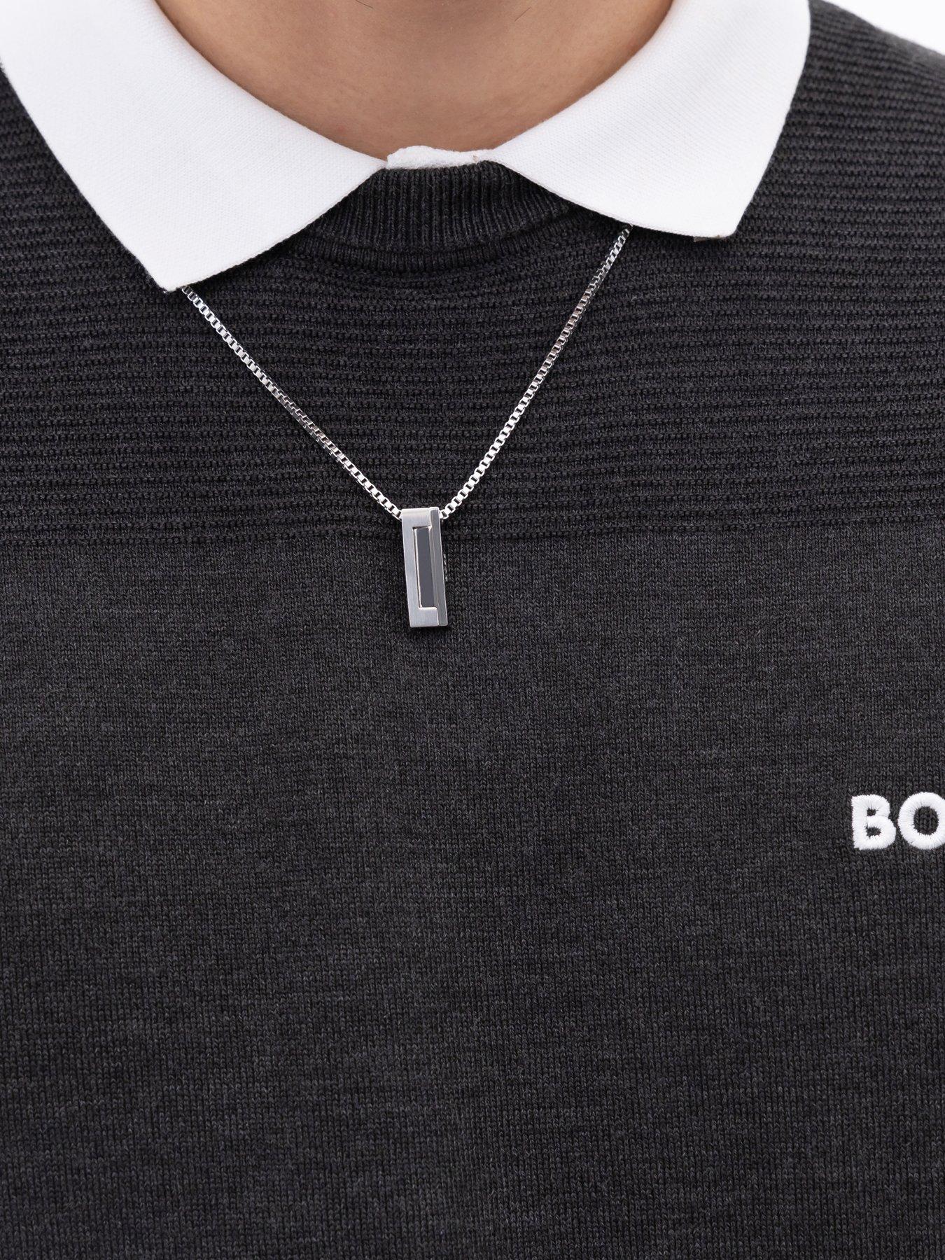 BOSS Gents Stainless Steel Candor Necklace - Silver