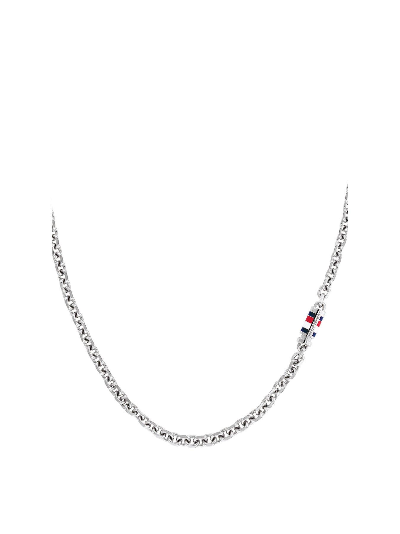 Tommy Hilfiger Men's Stainless Steel Chain Necklace - Silver
