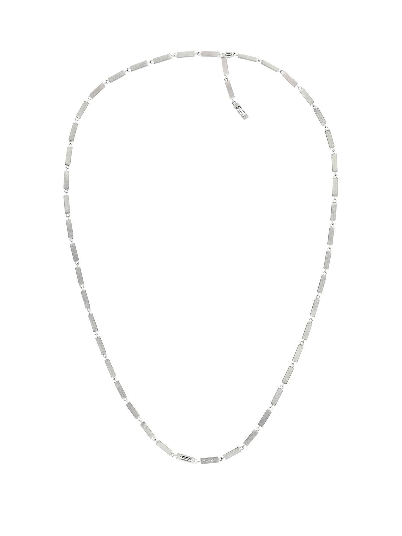 Calvin Klein Klein's Men's Ck Essential Links Stainless Steel Necklace - Silver