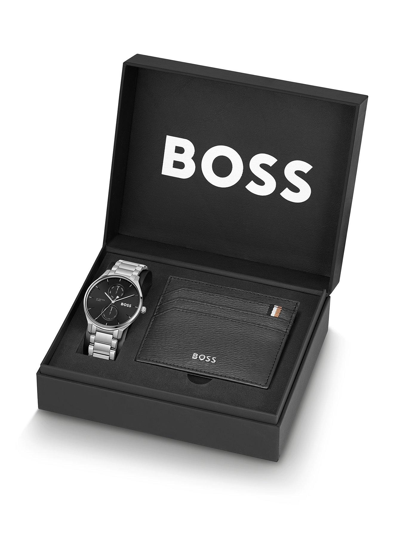 BOSS Gents Tyler A Watch and Card Holder Gift Set