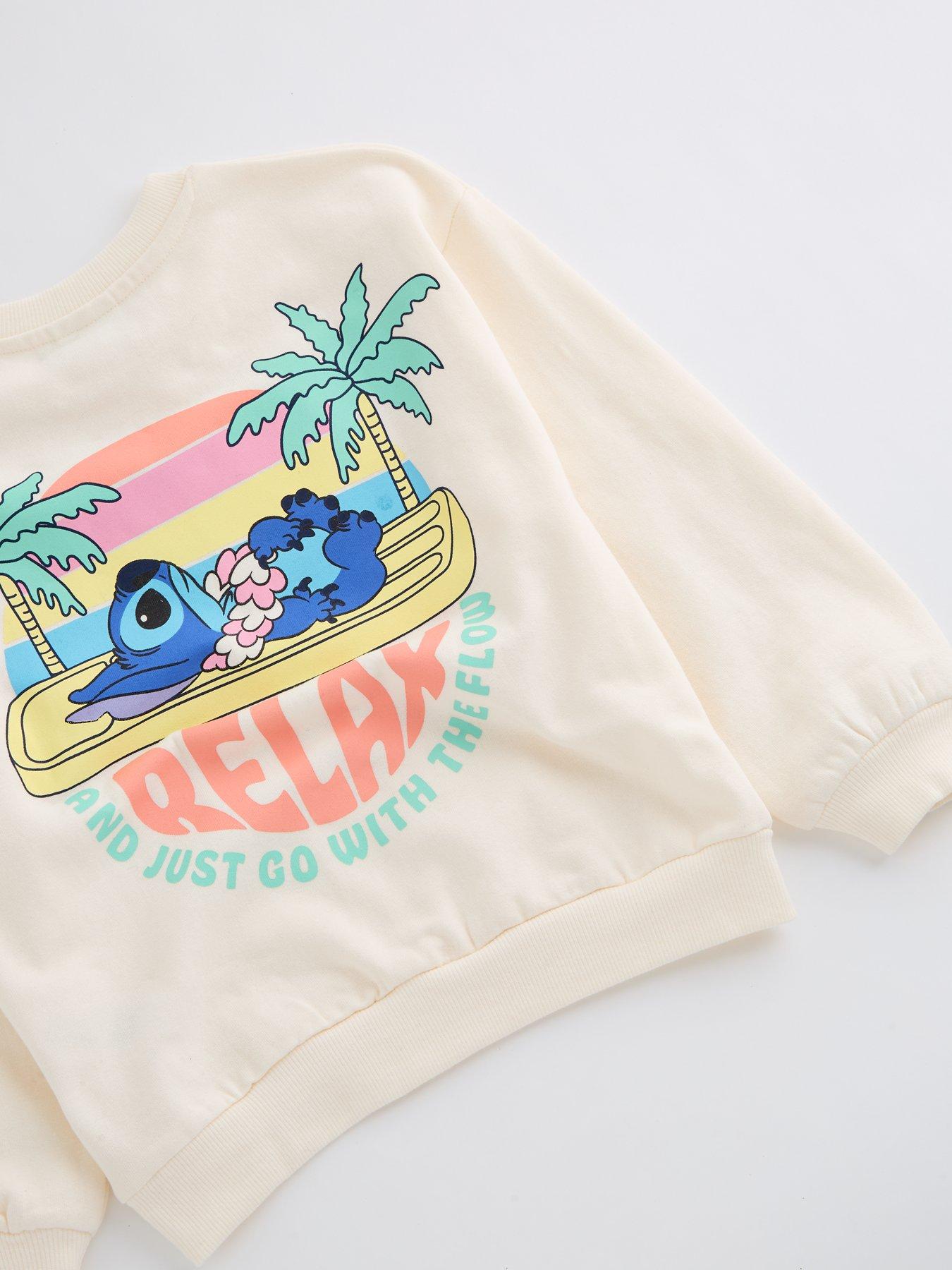 Image 4 of 4 of The Very Collection Stitch Relax Back Print Sweatshirt