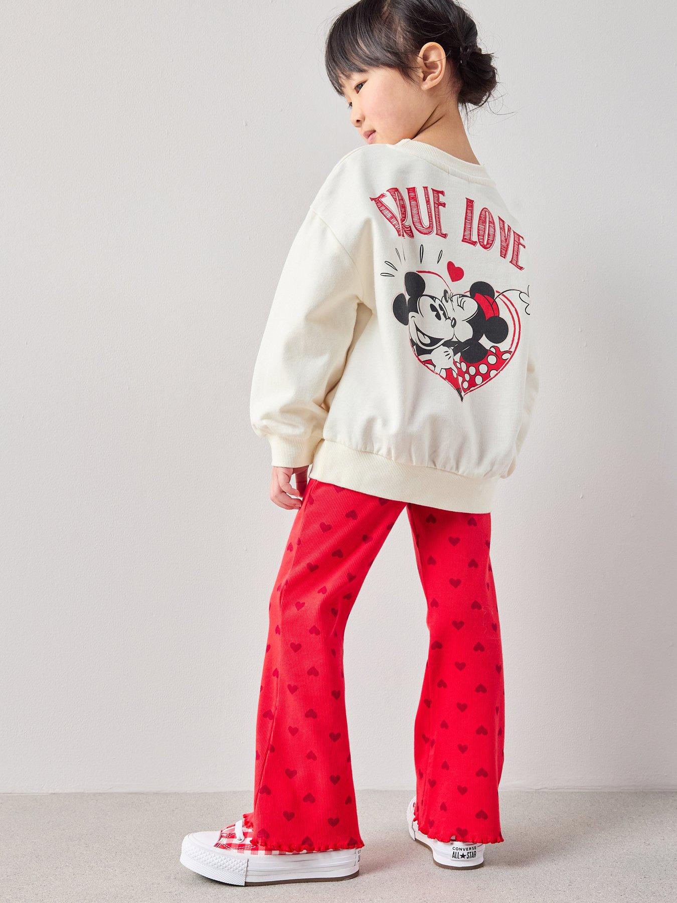Image 1 of 6 of The Very Collection Minnie Heart Sweat Legging Set