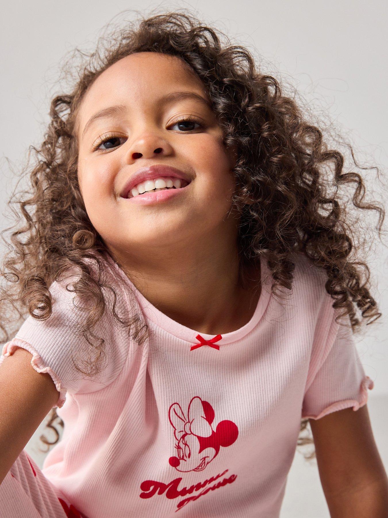 the-very-collection-minnie-heart-short-sleeve-rib-pyjama-pinkdetail