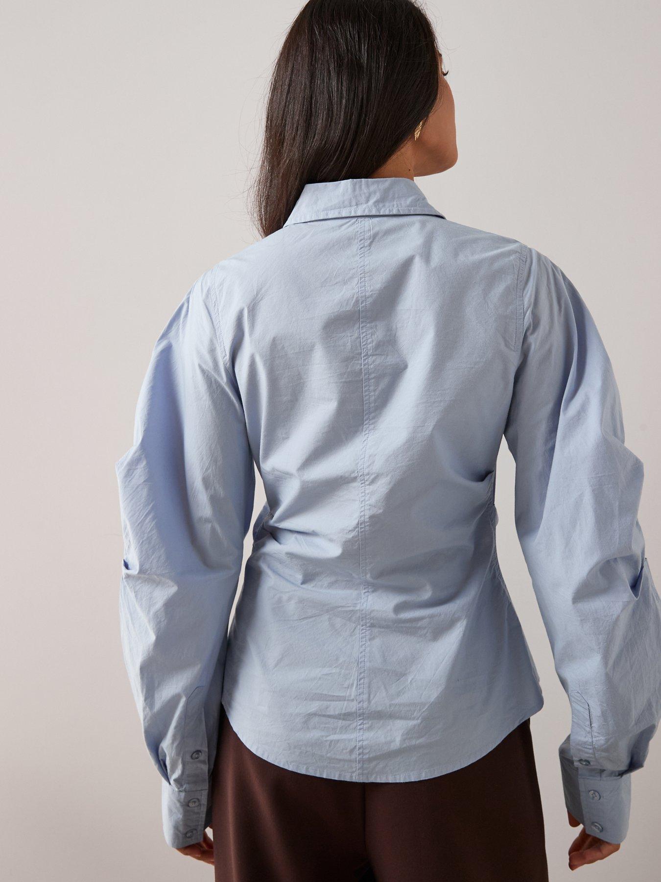 the-very-collection-balloon-sleeve-shirt-yellowstillFront