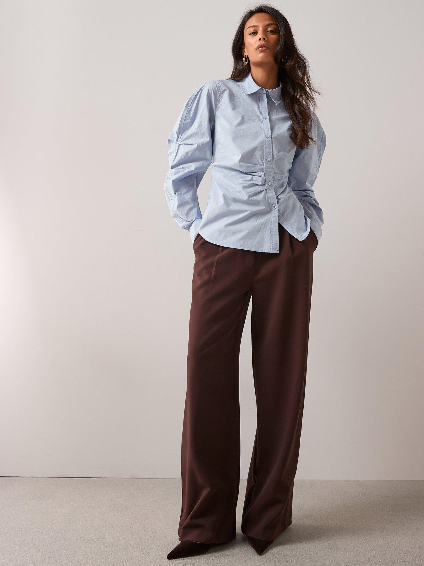 the-very-collection-balloon-sleeve-shirt-yellowback