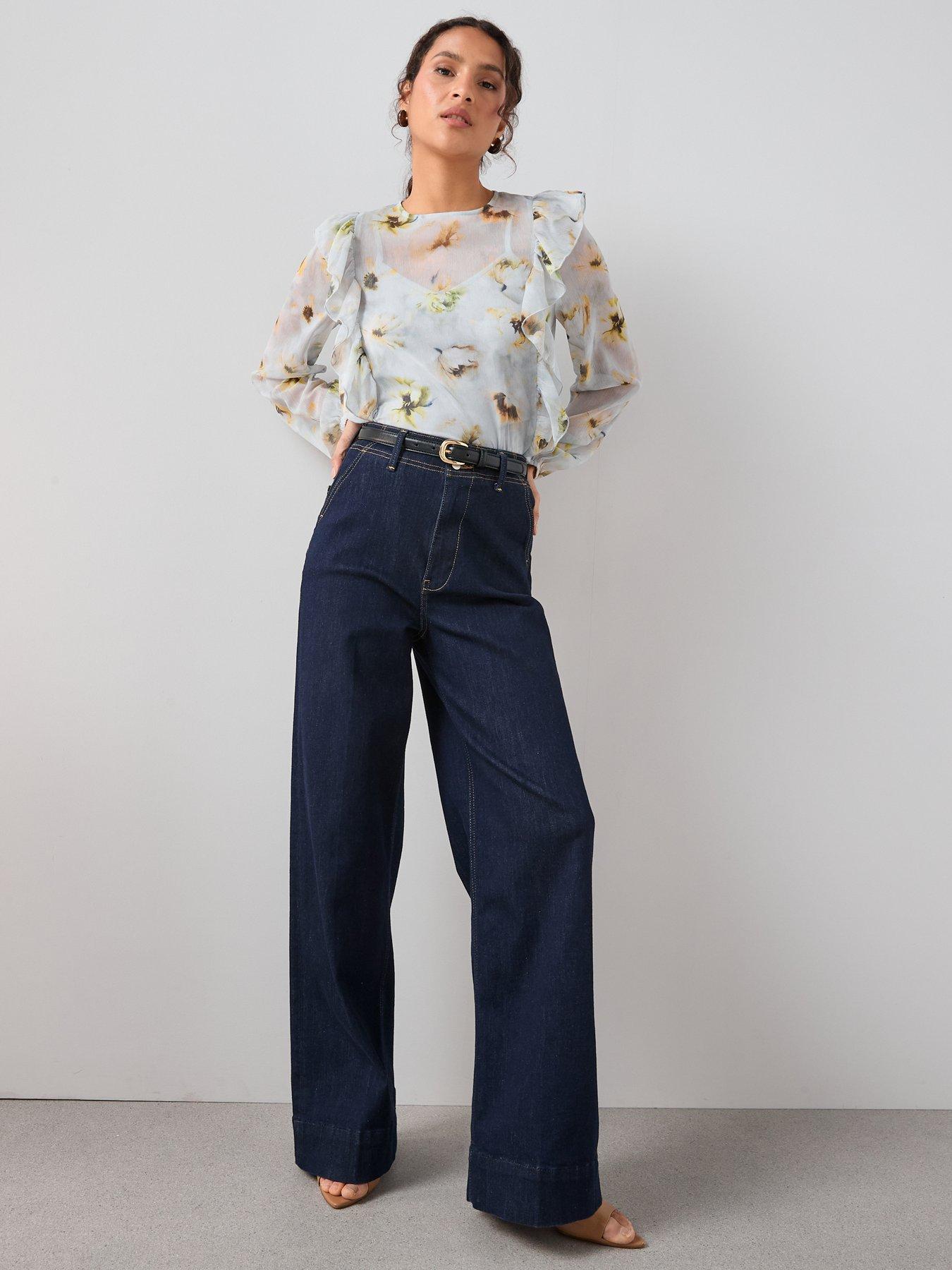 the-very-collection-ruffle-shoulder-detail-printed-blouse-ivoryback