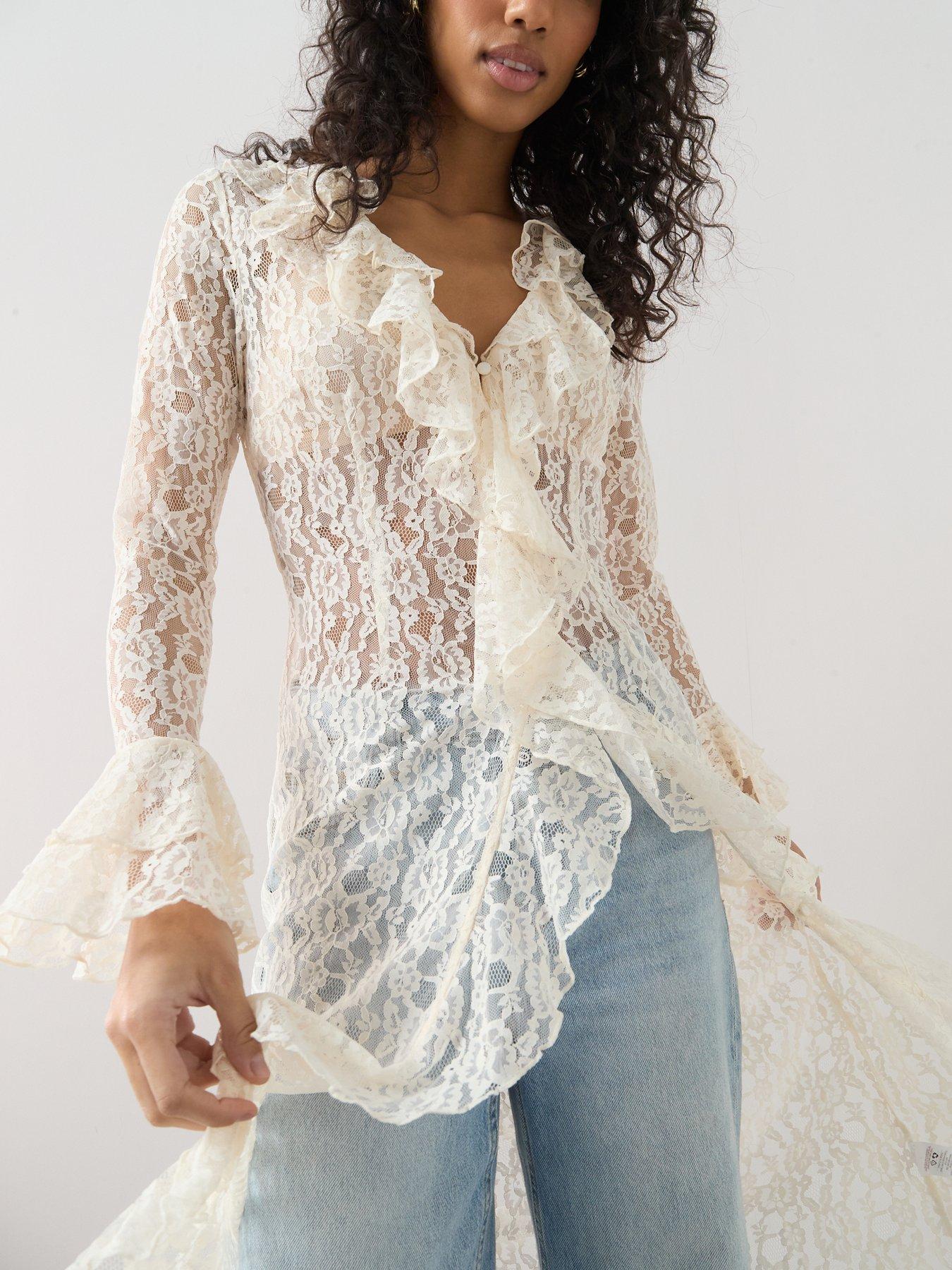 the-very-collection-ruffle-lace-maxi-blouse-whiteoutfit