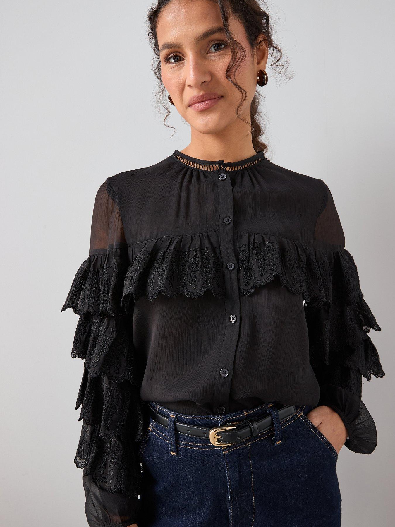 the-very-collection-tiered-lace-blouse-blackdetail