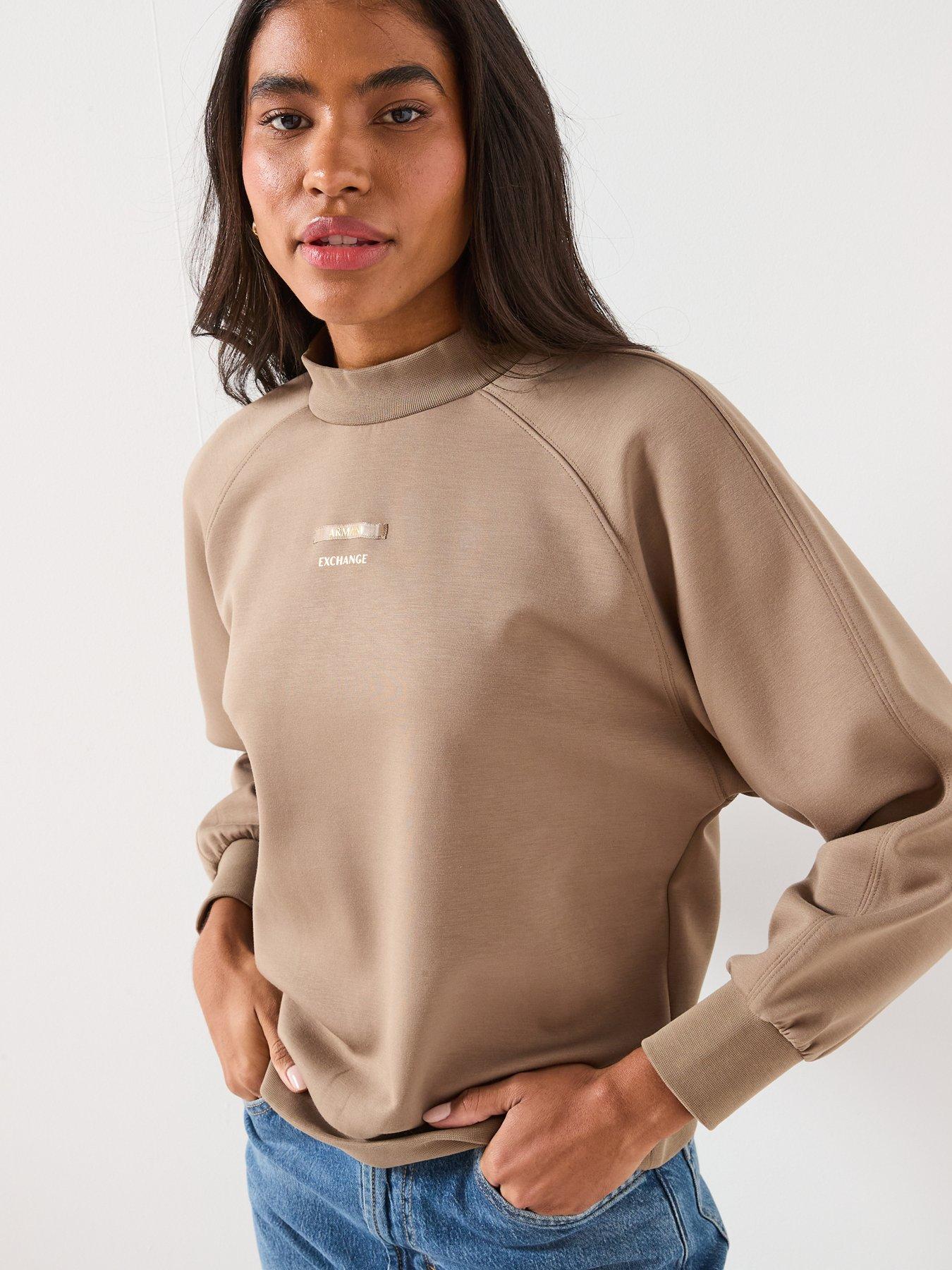 armani-exchange-high-neck-sweatshirt-browndetail