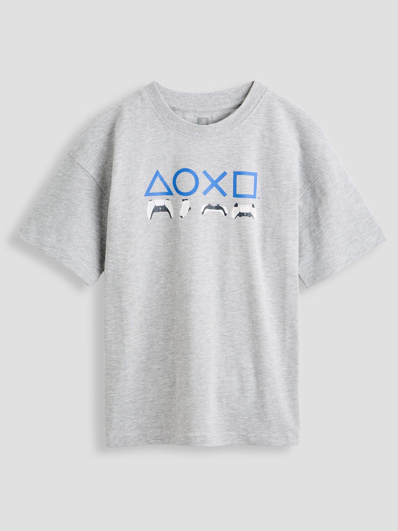 The Very Collection Kids PlayStation T-Shirt - Grey