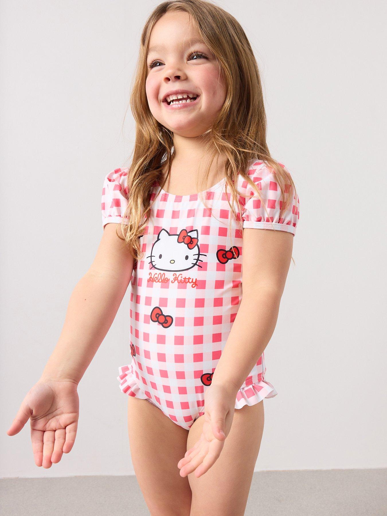 the-very-collection-hello-kitty-gingham-swimsuit-redfront