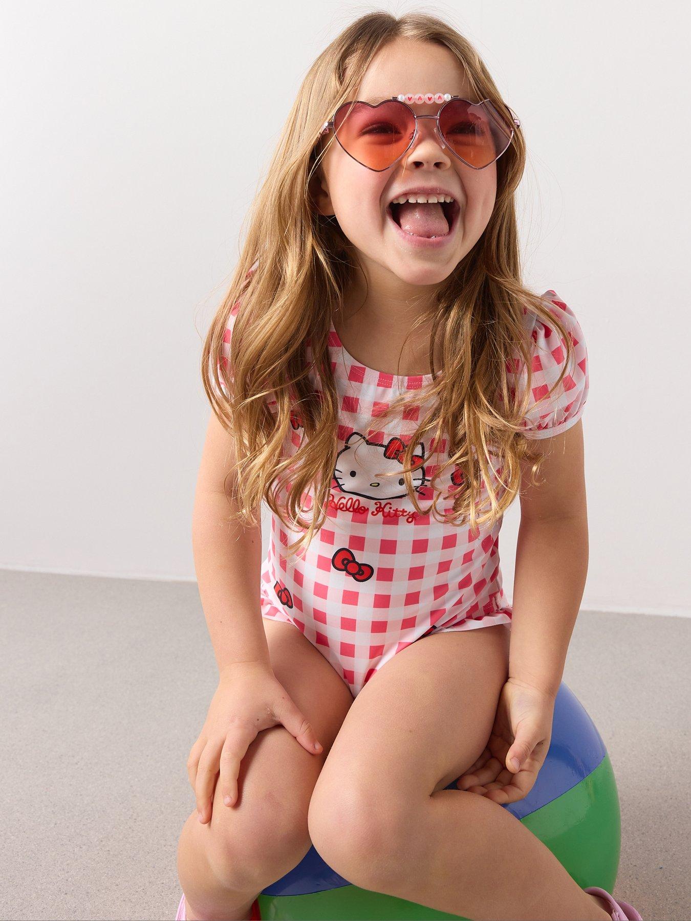 the-very-collection-hello-kitty-gingham-swimsuit-redback
