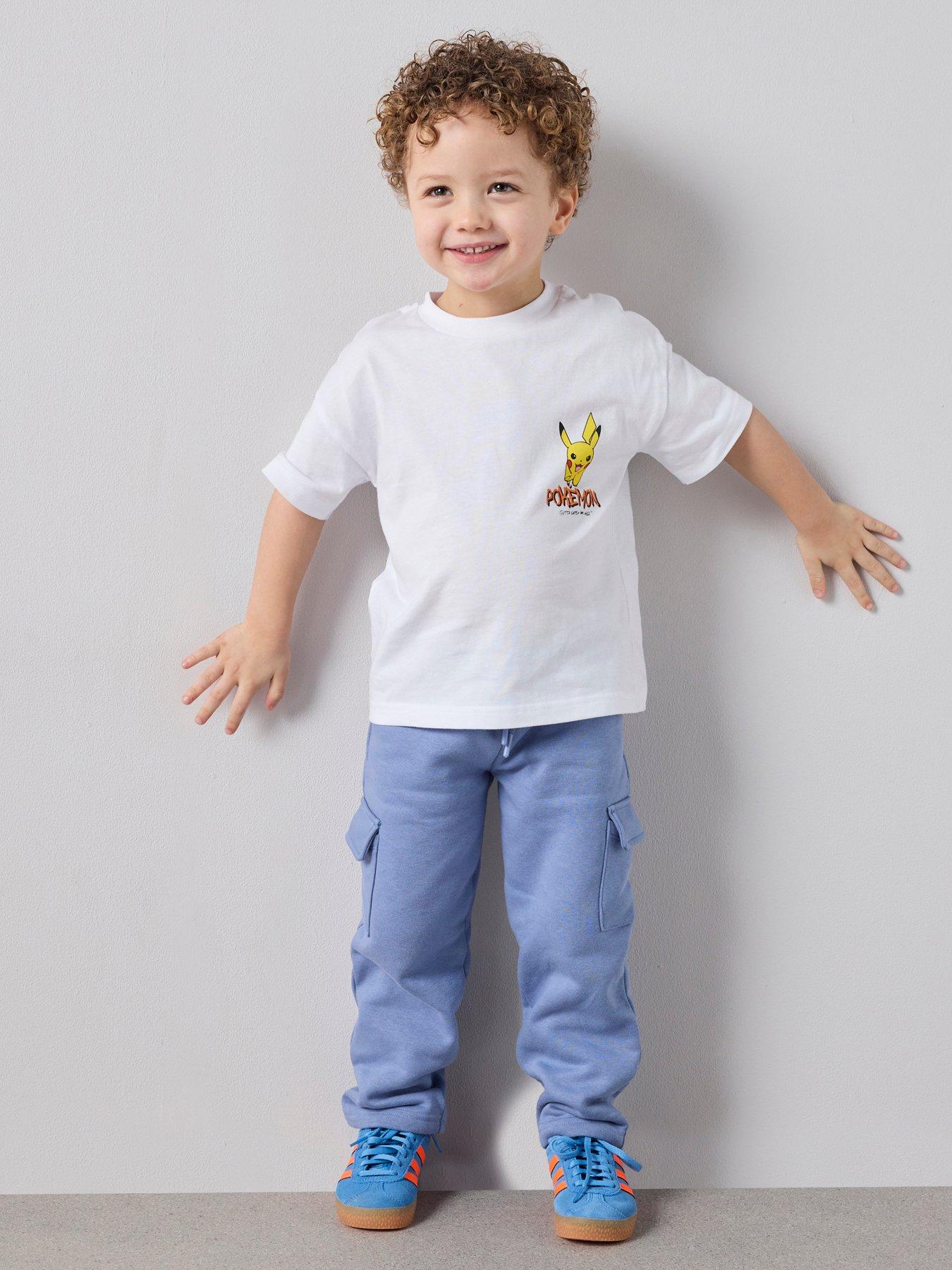 Image 2 of 6 of The Very Collection Pokemon Back Print T-Shirt - White