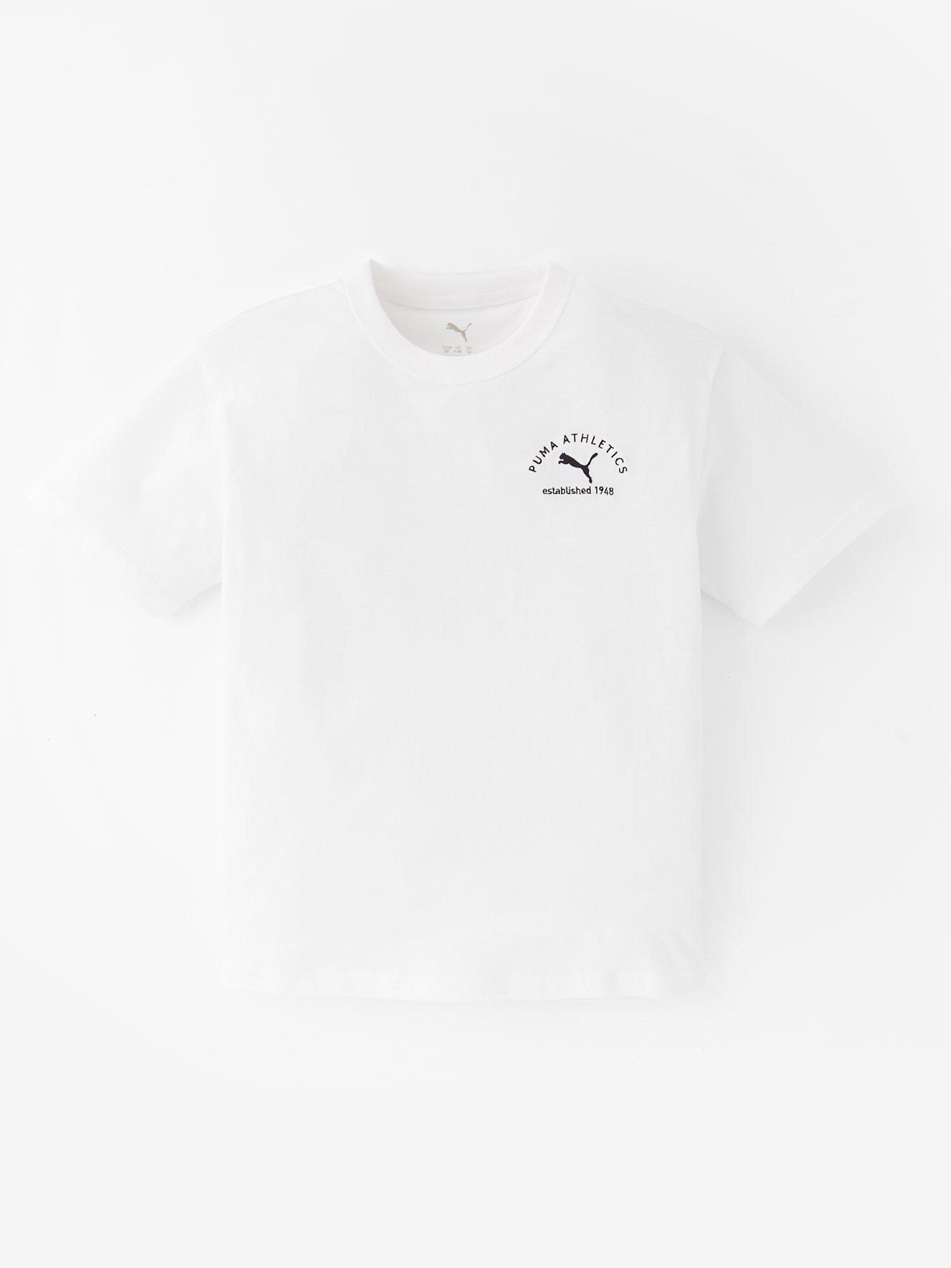 Puma Junior Girls Relaxed T-Shirt - White