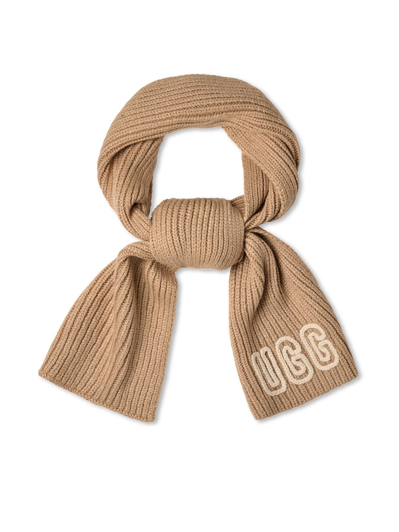 Image 1 of 1 of UGG Chunky Crafted Rib Scarf - Beige