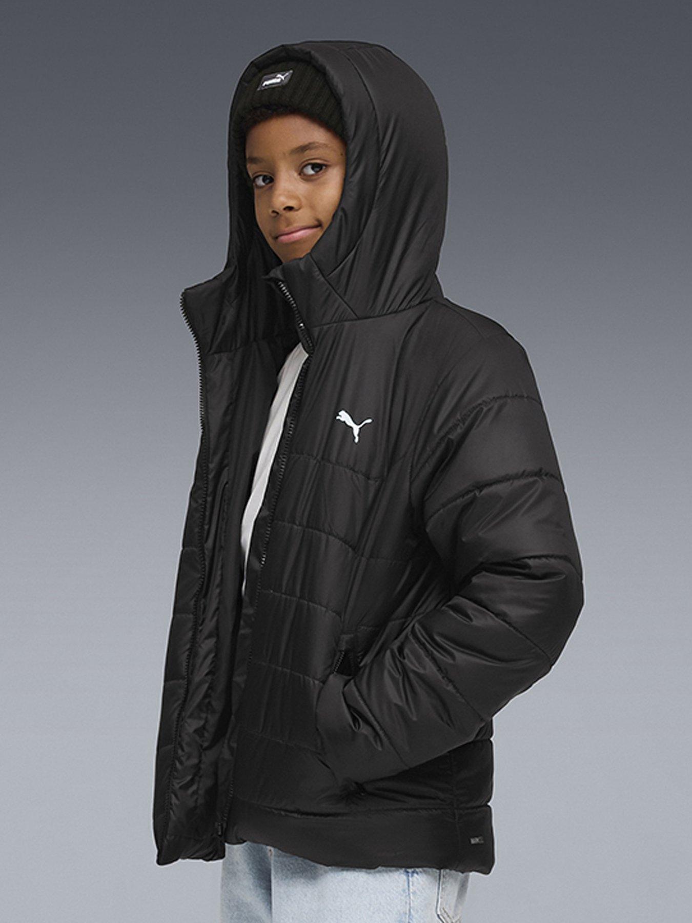 puma-junior-boys-ess-hooded-padded-jacket-black