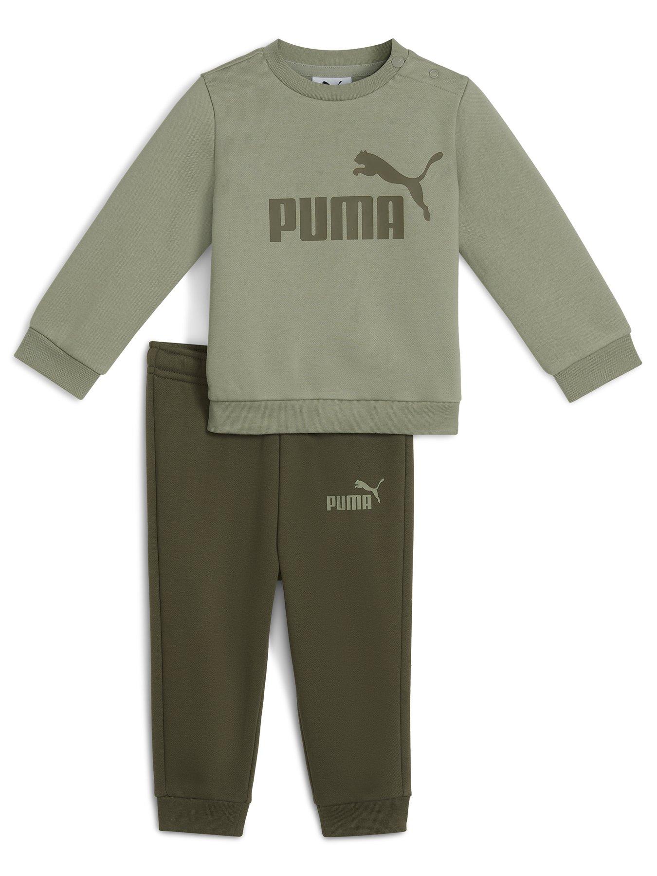puma-infant-boys-minicats-ess-crew-set-fl-inf-green