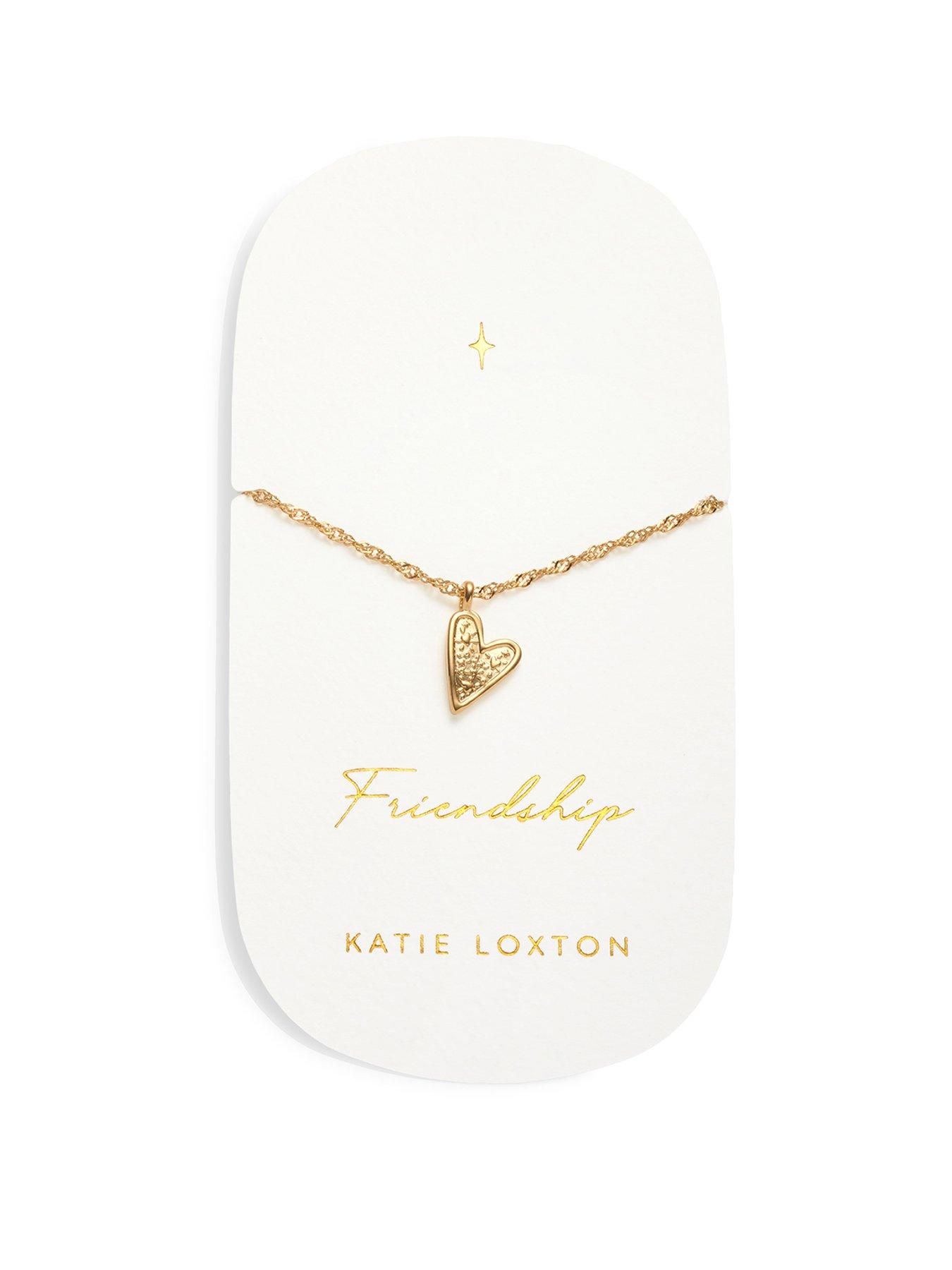 Katie Loxton FRIENDSHIP , HEART BRACELET , Gold Coated , Bracelet , 18cm + 3cm extender