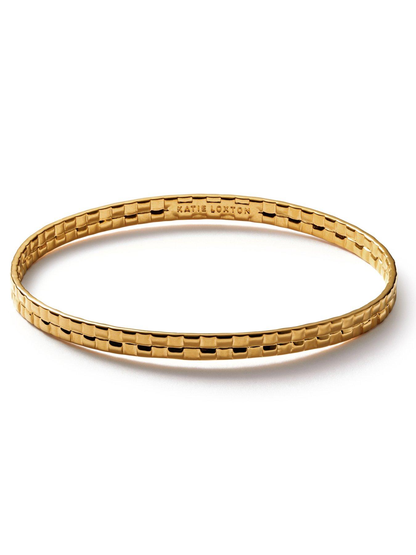 katie-loxton-tala-woven-bangle-gold-coated-6cm-x-7cmstillFront