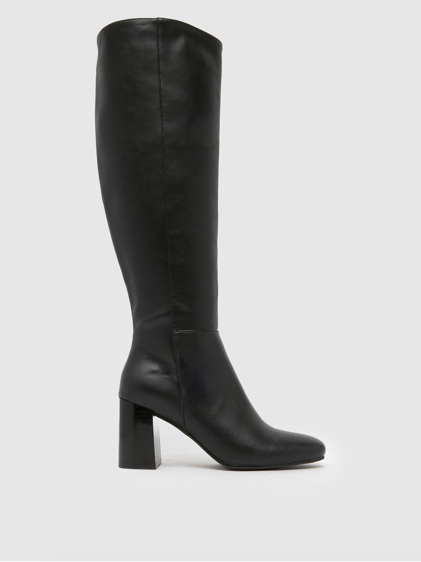 Image 1 of 4 of Schuh Devlin Knee High Boot - Black