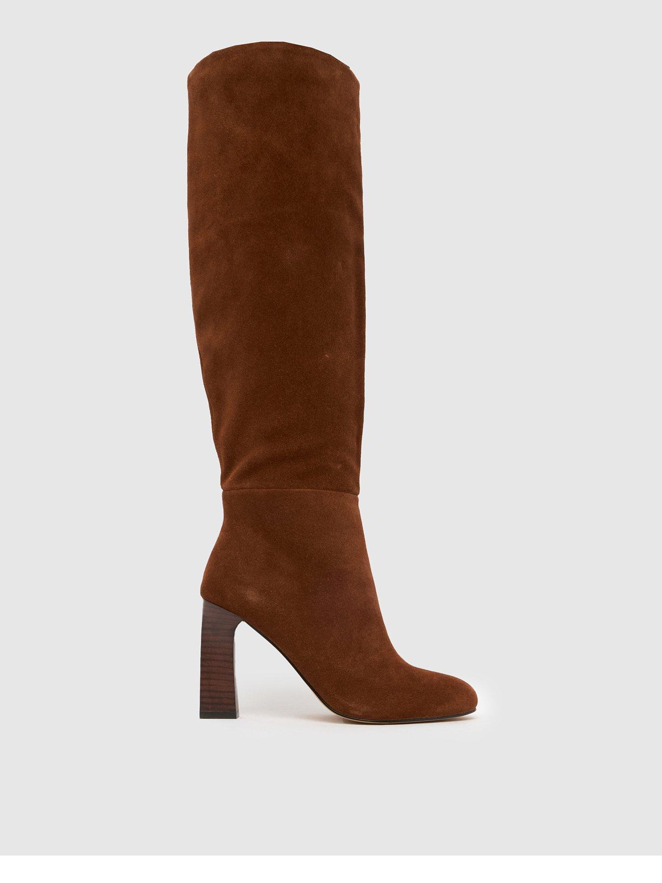 schuh-draya-suede-knee-high-boots-brownfront