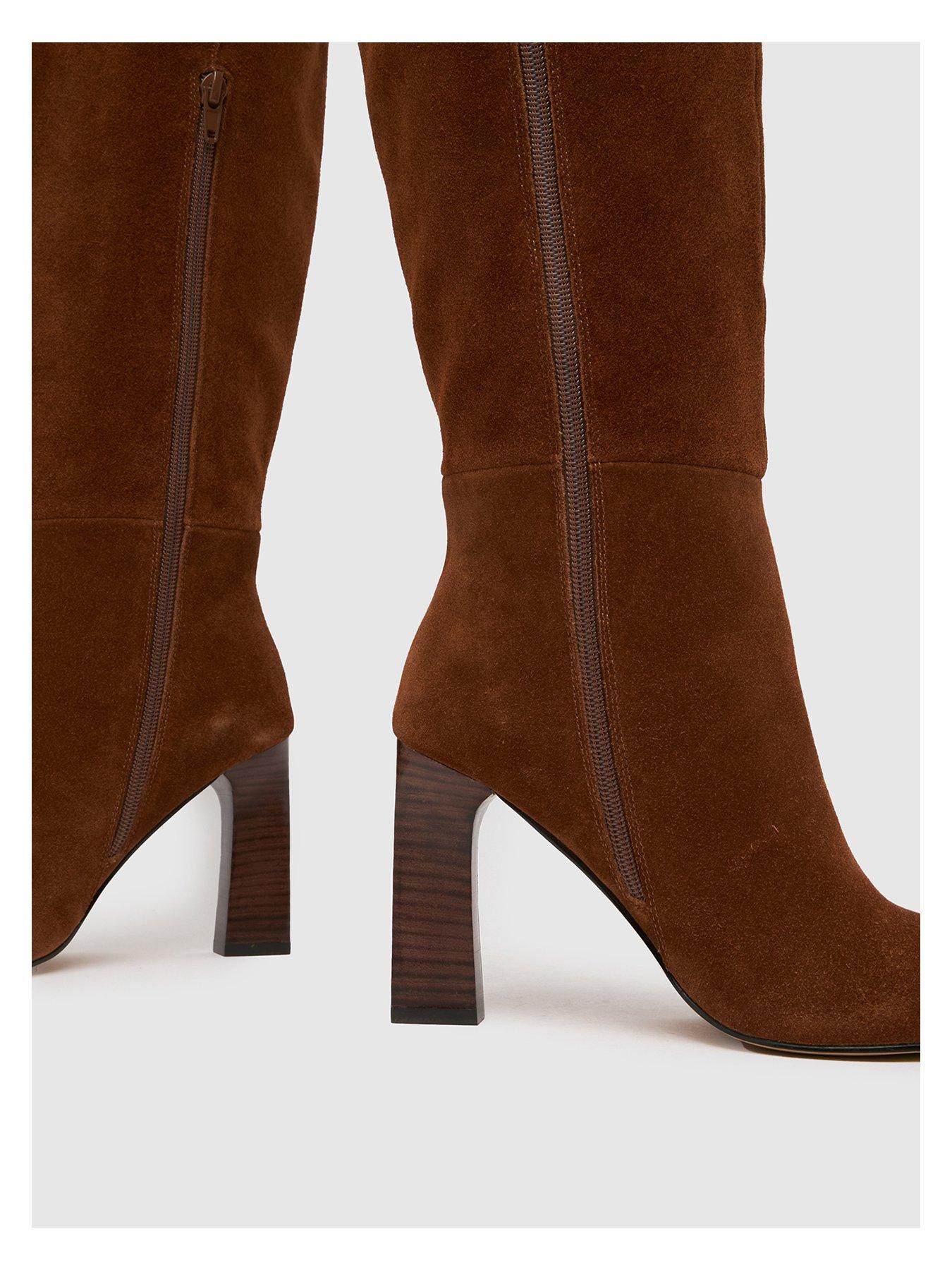 schuh-draya-suede-knee-high-boots-brownoutfit