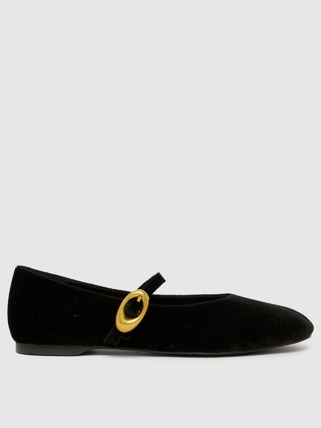 schuh-lune-velvet-ballerina-flats-black